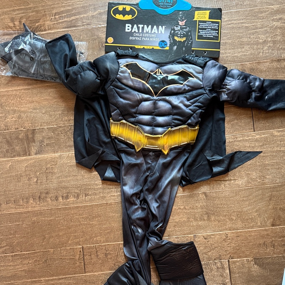 DC Batman Kids Costume - Black and Gold